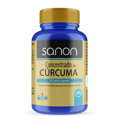 Sanon concentrado de curcuma 90 capsulas vegetales de 550 mg