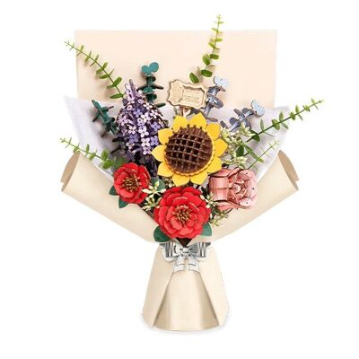 Bouquet de fleurs en bois DIY/Bouquet de fleurs, Robotime, TW01H