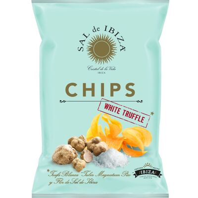 CHIPS DE POMMES DE TERRE AU SEL D'IBIZA À LA TRUFFE BL. Sel d'Ibiza 125gr