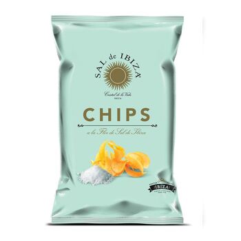 CHIPS DE POMMES DE TERRE AU SEL D'IBIZA. Sortez d'Ibiza