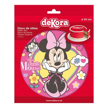 DISQUES AZYME POUR GÂTEAU MINNIE MOUSE Ø 20CM 2