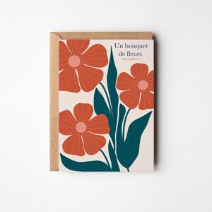 Carte de vœux - Un bouquet de fleurs rien que pour toi.