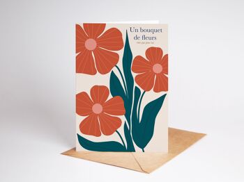 Carte de vœux - Un bouquet de fleurs rien que pour toi. 2