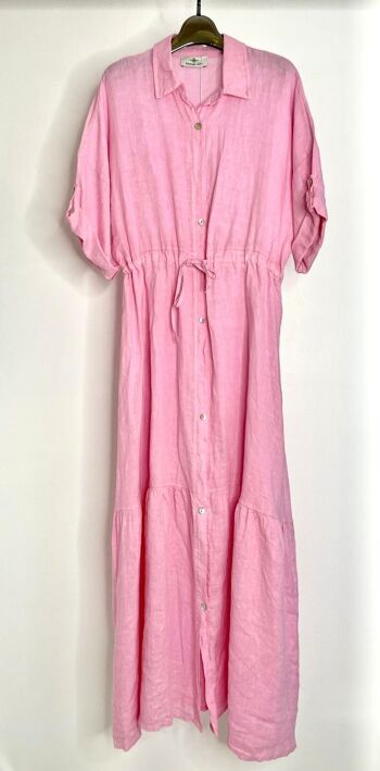 Robe chemise en lin - 3230 10