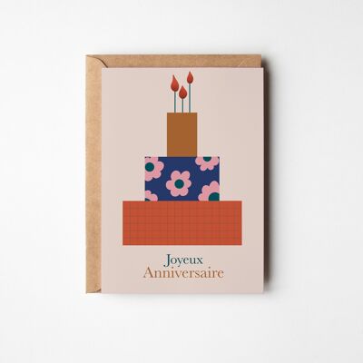 Tarjeta de felicitación - Feliz cumpleaños.