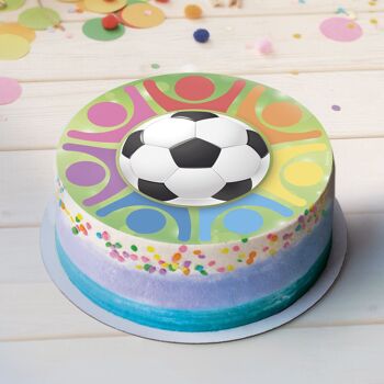 DISQUES AZYME POUR GÂTEAU DE FOOTBALL Ø 20CM 4