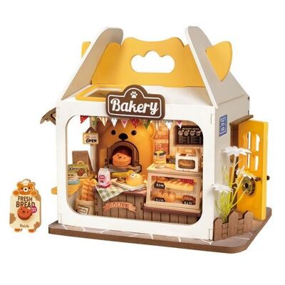 DIY House Teddy's Breadbox, Robotime, DS033, 16x9x14.5cm