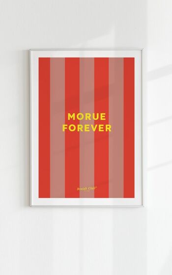 Affiche A3 Rayures Morue forever