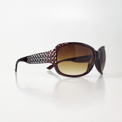 Gafas de sol TopTen marrones con piedras de cristal SG140174TRANS