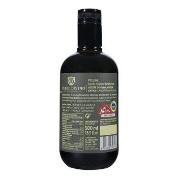 Huile d'olive extra vierge Arbequina de récolte précoce, Verde Divino 2