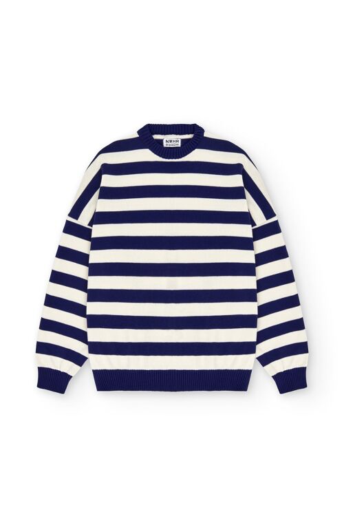 Jersey navy stripes