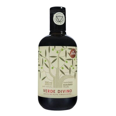 Picual Organic Extra Virgin Olive Oil Early Harvest, Divine Green