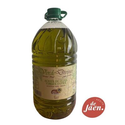 Olio Extra Vergine di Oliva PET 5 litri, Verde Divino