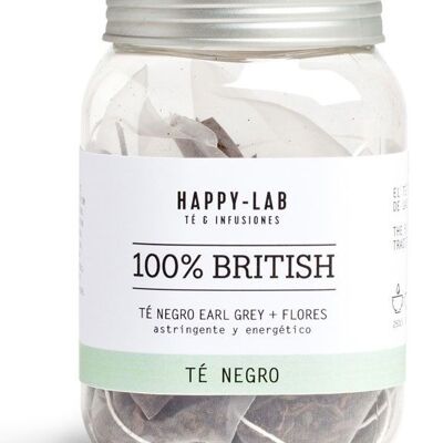 Happy-Lab – 100% BRITANNICO – Barattolo da 14 piramidi biodegradabili