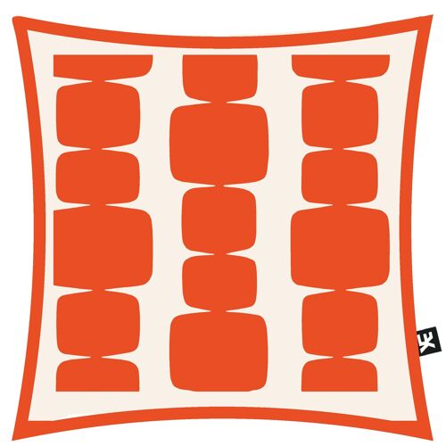 Cushion cover ARNAGE ORANGE | 50x50 | soft velvet