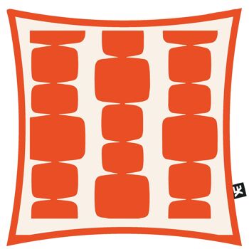 Housse de coussin ARNAGE ORANGE | 50x50 | velours doux