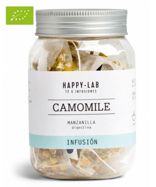 Happy-Lab – CAMOMILE – Bote 14 pirámides biodegradables