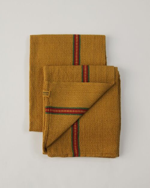 Torchon vintage rayé - madras