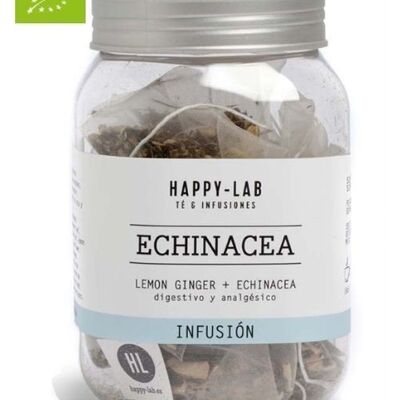 Happy-Lab – ECHINACEA – Glas mit 14 biologisch abbaubaren Pyramiden