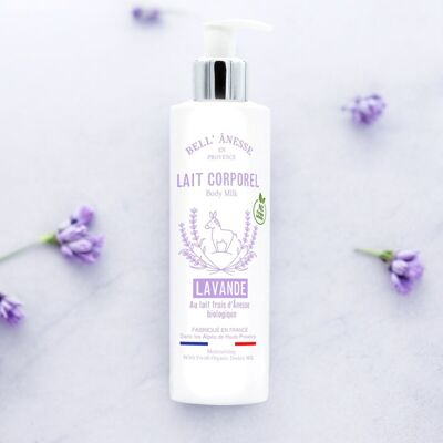 LECHE CORPORAL DE LAVANDA DE BURRO ORGÁNICA 250ml