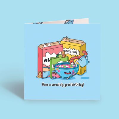 Cereal Birthday Card Card | Birthday Card | Greeting Card