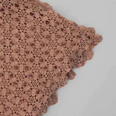 Dessus de lit en crochet vintage - 1920 - poudre