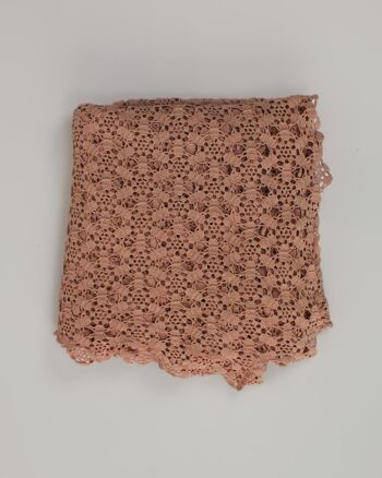 Dessus de lit en crochet vintage - 1920 - poudre 6