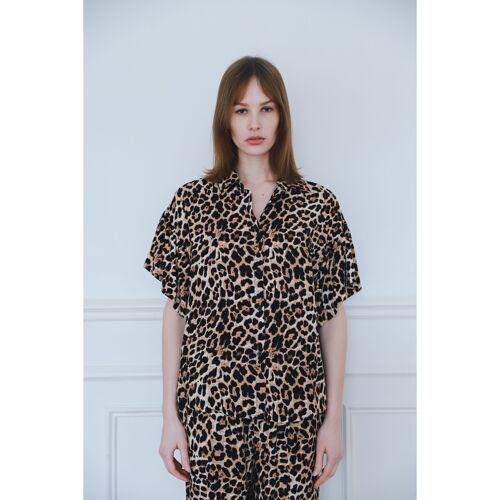 Chemise imprimé leopard - 117