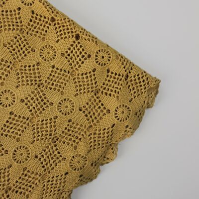 Dessus de lit en crochet vintage - 1950 - madras