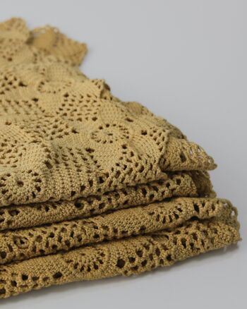 Dessus de lit en crochet vintage - 1950 - madras 4