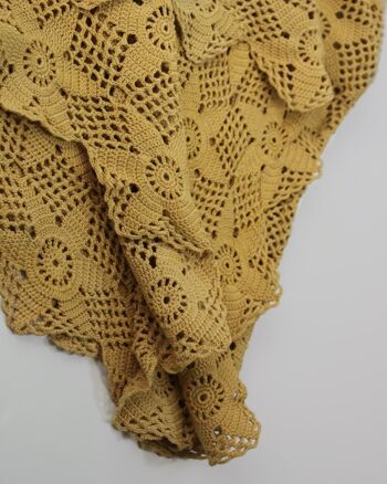 Dessus de lit en crochet vintage - 1950 - madras 6