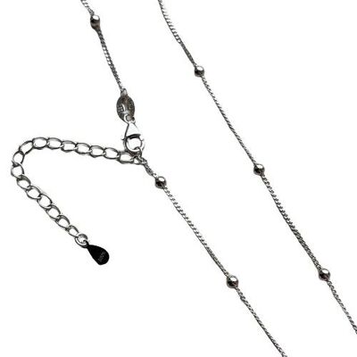 Silver ball chain  - sterling silver 925