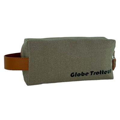 Nomadic pencil case S, "Globetrotteur", khaki vercors