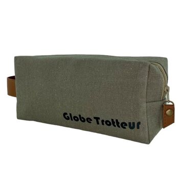 Trousse nomade S, "Globetrotteur", vercors kaki 2