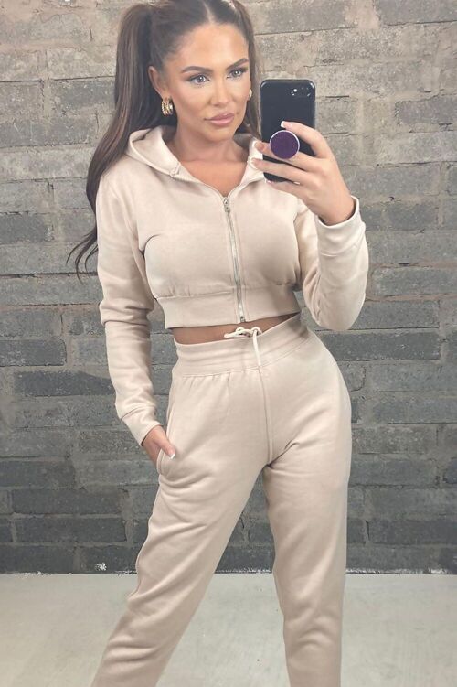 CROPPED HOODIE AND JOGGERS CO-ORD- TS2519