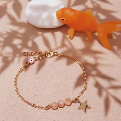 Pulsera INFANTIL estrella rosa