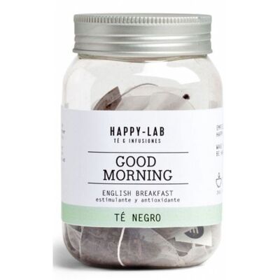 Happy-Lab – GOOD MORNING – Bote 14 pirámides biodegradables