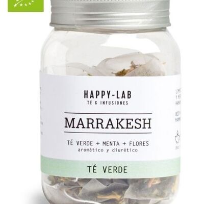 Happy-Lab – MARRAKESCH – Glas mit 14 biologisch abbaubaren Pyramiden