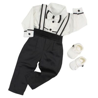 A Pack of Two Sizes 100% Cotton Special Day Dungaree Set for Baby Boys