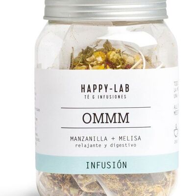 Happy-Lab – OMMM – Glas mit 14 biologisch abbaubaren Pyramiden