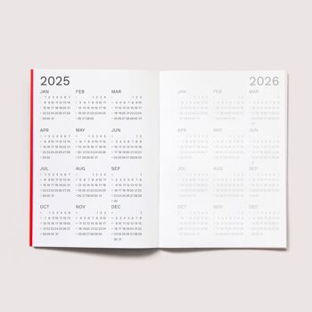 Mini planificateur mensuel 2025 | Taille A6 similaire 4