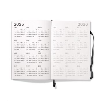 Planificateur hebdomadaire 2025 | Taille A5 similaire | Noir 4