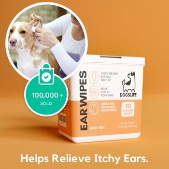 Lingettes pour oreilles de chien 10