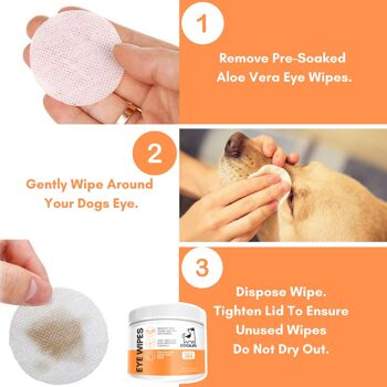 Lingettes pour les yeux pour chiens 5