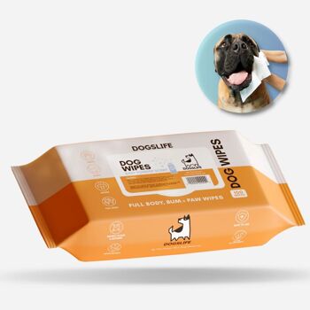 Lingettes parfumées pour chiens 8