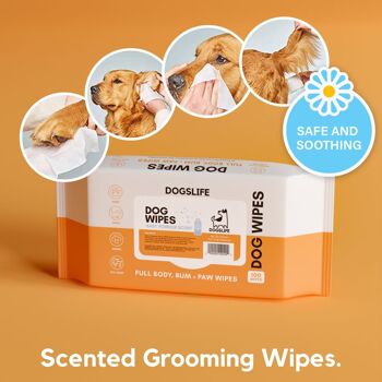 Lingettes parfumées pour chiens 13