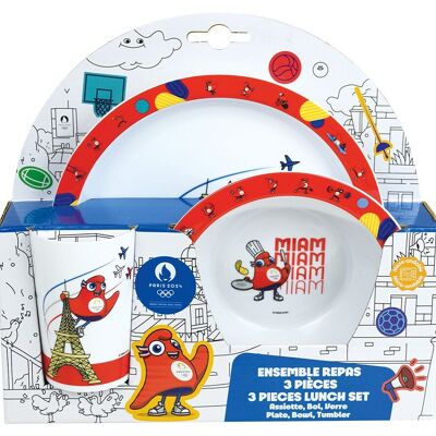 Paris 2024 Olympic Games 3-piece meal set