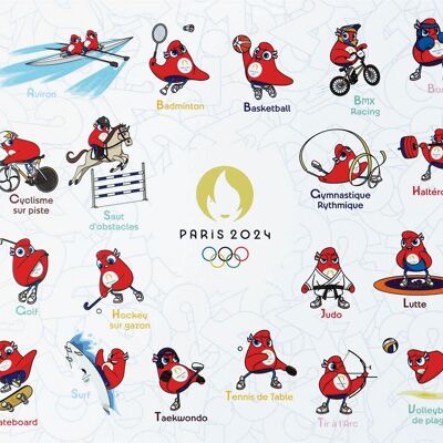 Mantel individual Juegos Olímpicos París 2024
