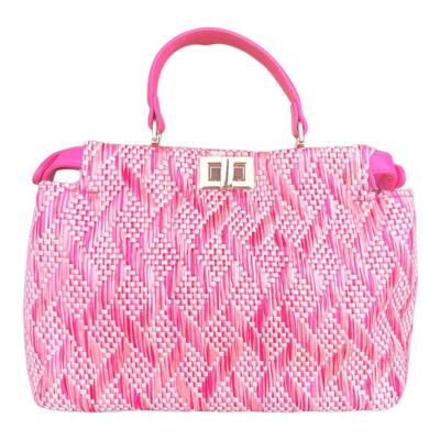 Borsa blu scuro rosa