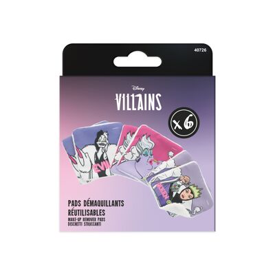Disney Villains - Dischetti struccanti riutilizzabili x6